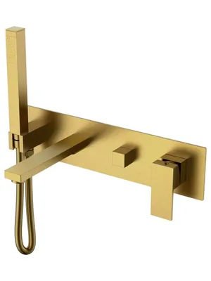 Смеситель Boheme 474-2-BR для ванны/душа, встраиваемый, с ручным душем, бронза