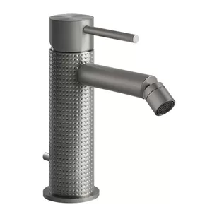 Смеситель Cesello 54407.239 для биде, однозахватный, с донным клапаном, сталь браширов