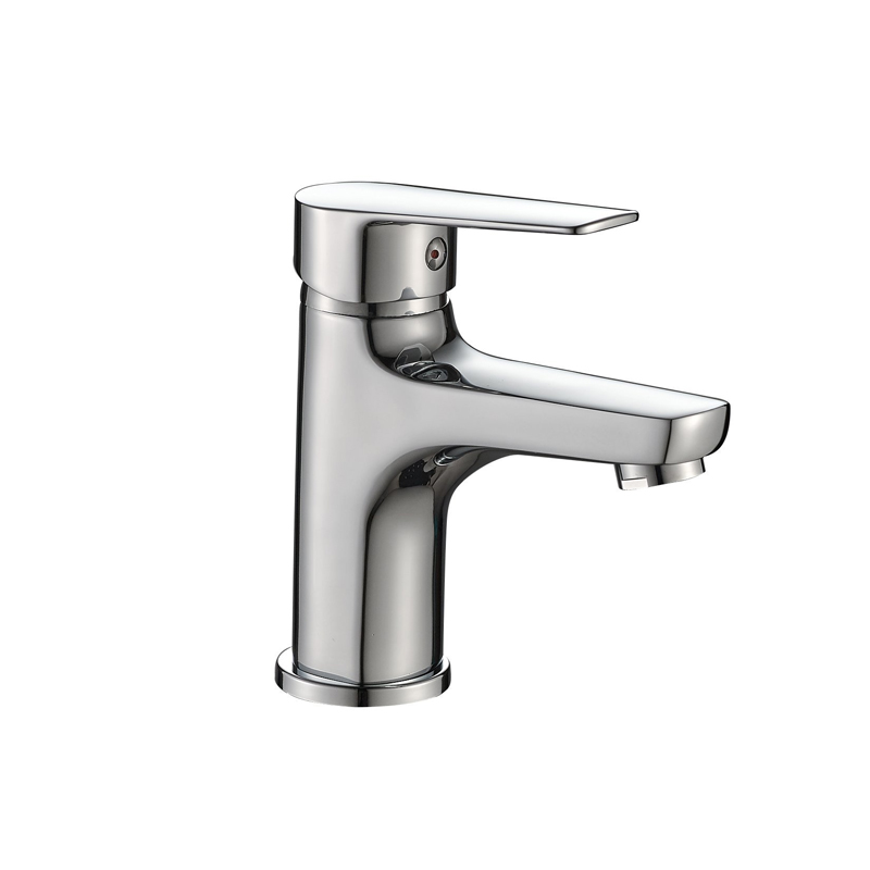 Смеситель для умывальника VODA HI 26 однозахватный, без д/к, высота излива 77 мм, цвет: хром