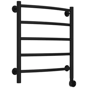 Полотенцесушитель электрический СТИЛЬЕ 600х500, черный матовый, ТЭН справа, 31512-6050