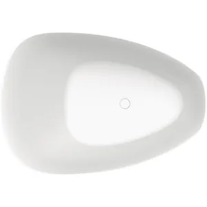 Ванна из литого мрамора RIHO 160х110, овальная, отдельностоящая