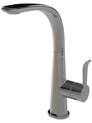 Смеситель для кухни Paini однозахватный, поворотный излив, цвет: хром SECR571LMKM