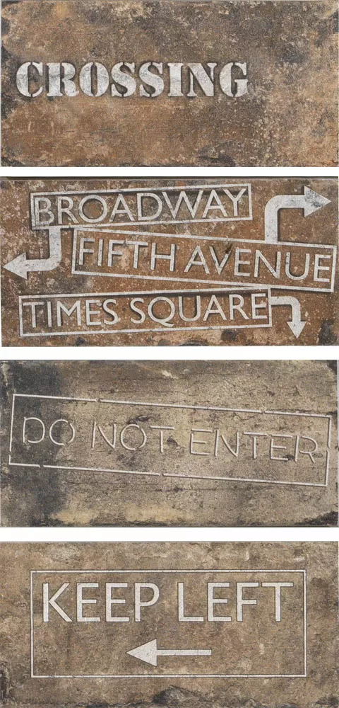 New York Road Signs Mix Chelsea 20X10 матовая