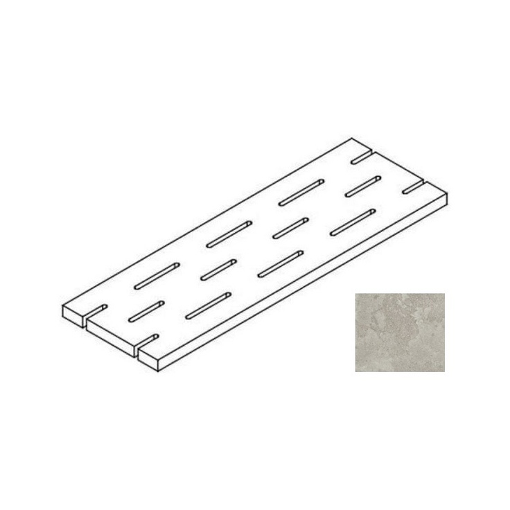 Impronta italgraniti Dorset DR07GG6 Griglia Cenere Cross Cut 14x60 матовая