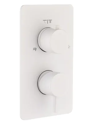 Смеситель Boheme 135-2-MW для душа, встраиваемый, на 2 потребителя, белый мат