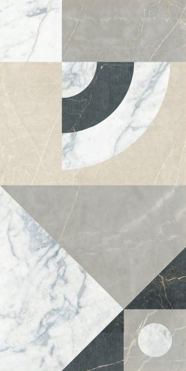 декор Marble Velvet Decoro Frame Line Reactive 3D Rett 60x120