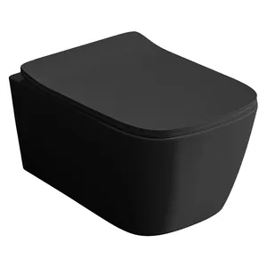 Унитаз подвесной ArtCeram 360х520 турбо-смыв,без сиденья,черный матовый ASV006 17