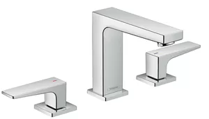 Смеситель Hansgrohe 32514000 для умывальника на 3 отверстия, клапан push-open, хром