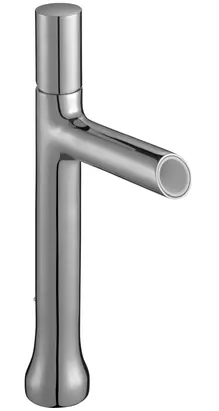 Смеситель Jacob Delafon для раковины высокий, ламинарный излив, донный клапан, хром E8990-CP