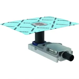 Душевой трап GEBERIT с решеткой для стяжки пола от 90 мм, выпуск D50 мм, 154.050.00.1