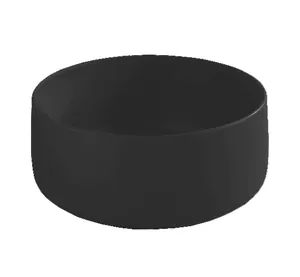 Раковина накладная ArtCeram 350х350х160 круглая, без перелива, черный COL004 03 34