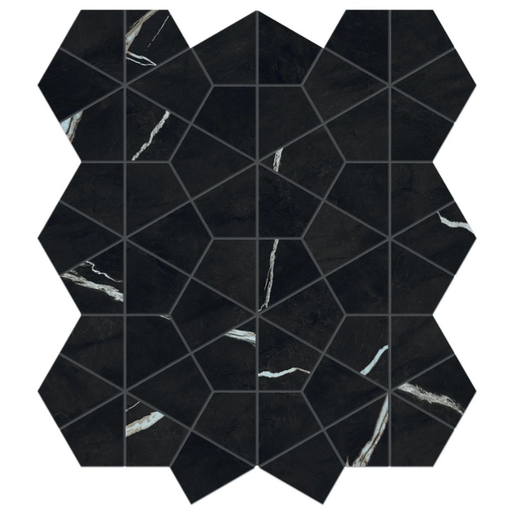Atlas Concorde Marvel Meraviglia AJQ2 Black Origin Hexagon Lapp 40,3x46,6 полуполированная