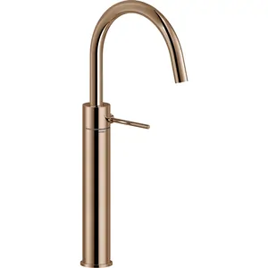 Смеситель NOBILI для раковины, однозахватный, высокий излив, Eco, красное золото VE125168/3RCP