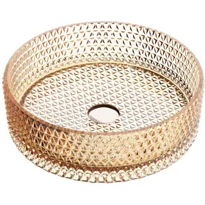 Раковина накладная Ceramicanova 360х360х112 без отв. под смеситель, бежевый CN6058