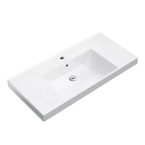 Раковина KERAMA MARAZZI Cubo подвесная/мебельная, 1010х485х180, белая гл. CU.wb.100