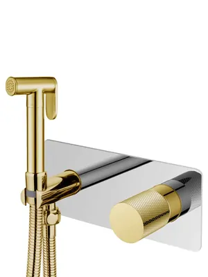Смеситель Boheme 127-CRG.2 встраиваемый, с гиг душем, однозахв, ручка:touch, хром+золото