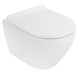 Унитаз подвесной CEZARES (370x505x365) безободковый, белый CZR-513-TH-R