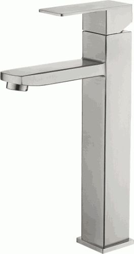 Смеситель Ledeme Н733 для раковины, фиксированный излив, однозахватный, нержавеющая сталь L71133