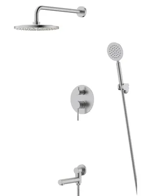 Душевая система ESKO встраиваемая, для ванны/душа, верхний/ручной душ, хром 7in1EK