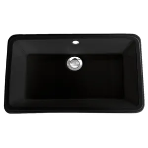 Раковина встраиваемая Devon&Devon ACBLDS (525х330х180) без отверстий под смеситель, черный