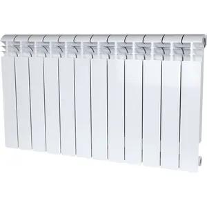 Радиатор STOUT 500 12 секций, алюминиевый, боковое подключение, белый SRA-1310-050012