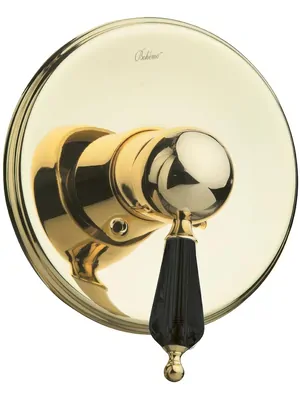 Смеситель Boheme Nero 255 для душа, встраиваемый, однозахватный, золото