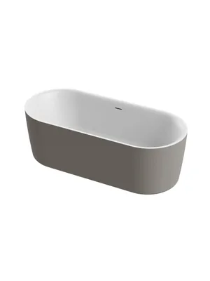 Ванна акриловая CEZARES 1800х800х600 отдельн.,сер.мат.-INT-Central-180-80-60-G-W-MATT