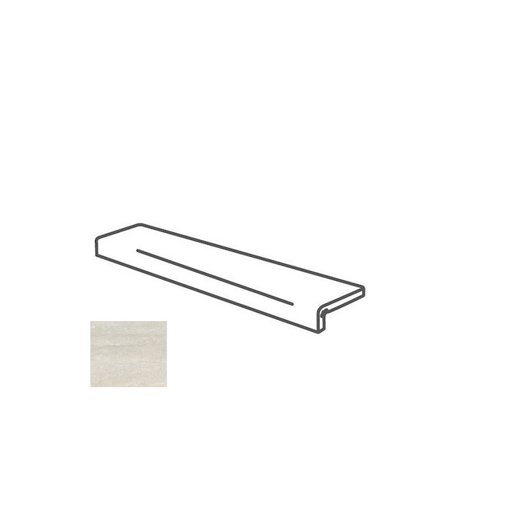 Impronta italgraniti Dorset DR0195I Elemento L Bianco Cross Cut 16,5x60 матовая