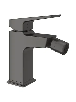 Смеситель для биде Aqueduto CLA0545 однозахватный, низкий излив 81мм, цвет: сталь оружейная