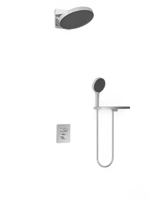 Душевая система Vincea термостатическая,с полкой,верхний и ручной душ,хром VSFW-3I21MT3RCH