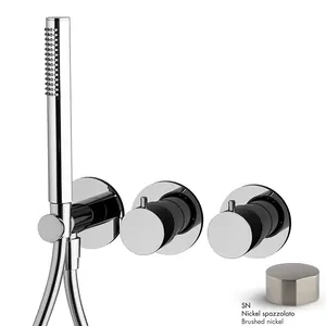 Смеситель для душа FIMA Carlo Frattini Spillo Tech встраиваемый, термостат, никель браш F3149WX9SN
