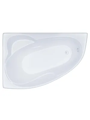 Ванна акриловая Triton (1600х1000) правая, без каркаса, со сливом-переливом V16O+CK60PF