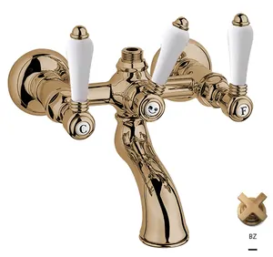 Смеситель Nicolazzi для ванны двухзахватный, бронза 1400BZ78