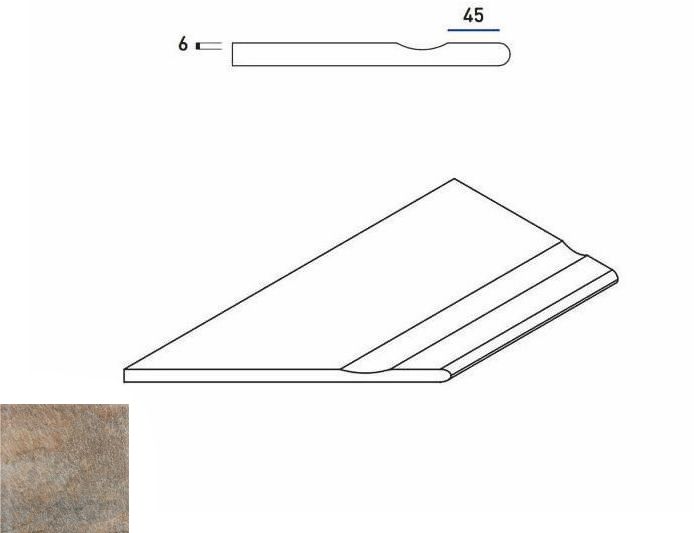 District X2 Emerald Bordo Svasato Round Sx 60X30 матовая