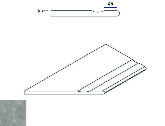 Climb X2 Rock Bordo Svasato Round Sx 60X30 матовая