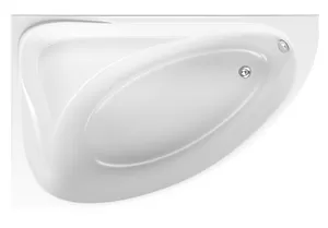 Ванна акриловая BAS 1700х1100 угловая, левая, асимметричная,каркас, без слива-перелива, белый