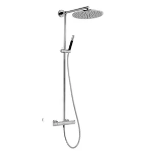 Душевая система CISAL New смеситель термостат, верхний и ручной душ, цвет: хром LNC7801N21
