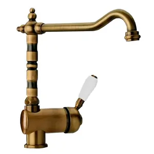 Смеситель для кухни Paini однозахватный, стар. бронза 64F3588ANTKM