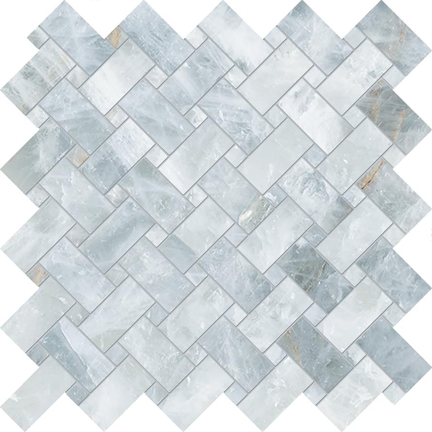 мозаика Tele Di Marmo Precious Intrecci Crystal Azure Lappato 30x30