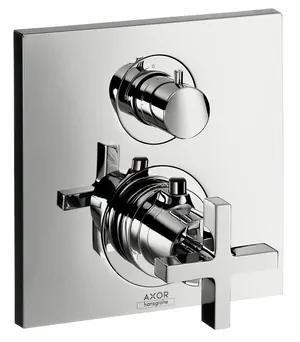 Смеситель Axor 39705 термостатический, запорный вентиль, внешняя часть, хром