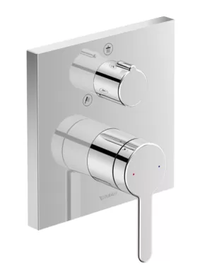 Смеситель Duravit для душа встраиваемый с переключателем, накидка квадрат C14210011010