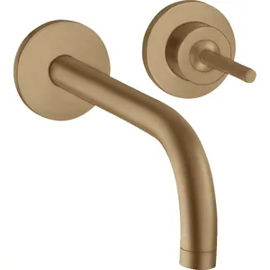 Смеситель для раковины Axor 38113140 встраиваемый, однозахв., наружная часть, шлифов. бронза