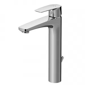 Смеситель AM.PM S для умывальника F90A92200 однозахватный, излив 155мм, донный клапан, хром