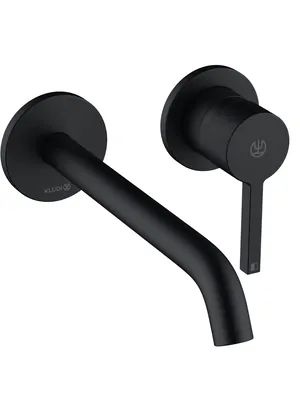 Смеситель KLUDI Pura для раковины, излив 230мм, черный мат. 202453915