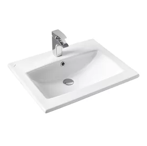 Раковина Aquaton 60 1WH501606 468х600х172 мм перелив, отверстие под смеситель. белая керамика