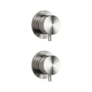 Смеситель для ванны/душа CISAL встраиваемый, на 2 потреб., с внутр.частью,нерж.сталь XI000215D1