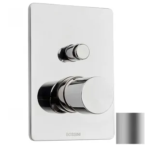 Смеситель для душа Bossini Z00006094 встраиваемый, на 2 выхода, внеш. часть, без излива, никель