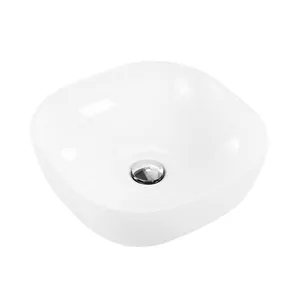 Раковина накладная BelBagno (425х425х145) квадратная, без отверстия под смеситель, белая BB1301