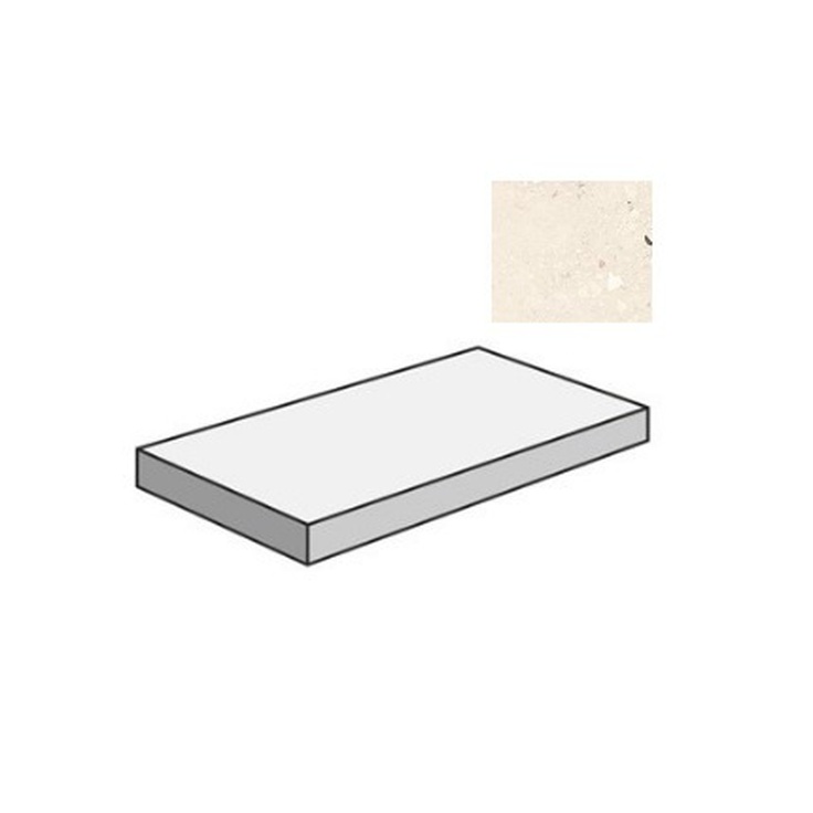 Sant Agostino Logico CSAGDCLI12 Gradone Angolare Dx Cosmo Light 33x120 матовая