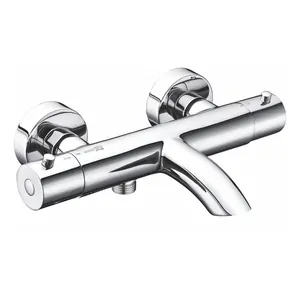 Смеситель для ванны/душа WasserKRAFT 4811 Thermo настенный, термостат, короткий излив, хром